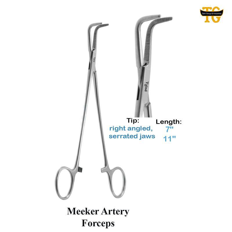 Meeker Artery Forceps, surgical instruments, TGI's own catalog photograph