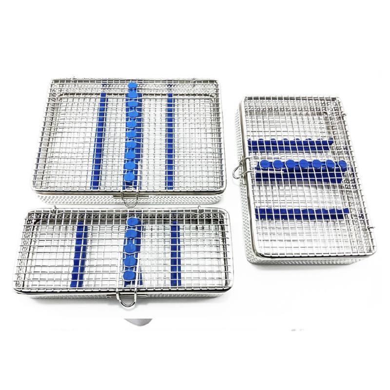 Mesh Cassette, hollowware and sterilization boxes, TGI's own catalog photograph