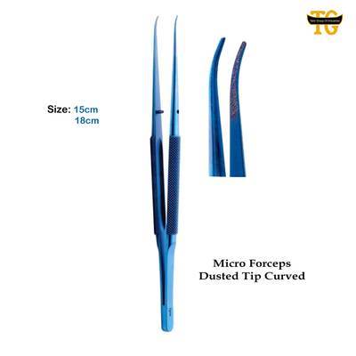 Micro Forceps Titanium, surgical instruments, TGI's own catalog photograph