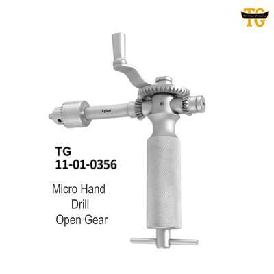 Micro Hand Drill, orthopedic instruments, TGI's own catalog photograph