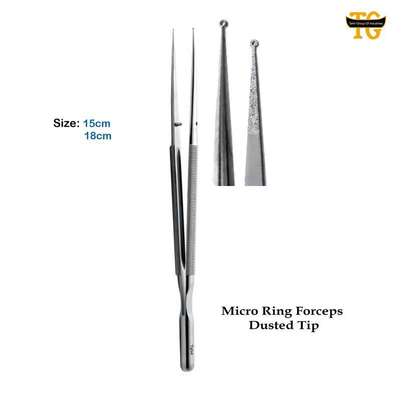 Micro Ring Forceps, surgical instruments, TGI's own catalog photograph