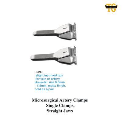 Microsurgical Artery Clamp, surgical instruments, TGI's own catalog photograph