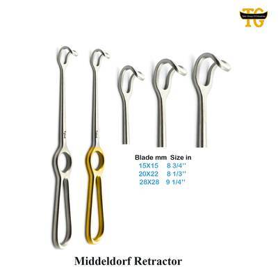 Middeldorpf Retractor, surgical instruments, TGI's own catalog photograph