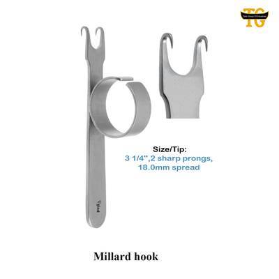 Millard Hook, surgical instruments, TGI's own catalog photograph