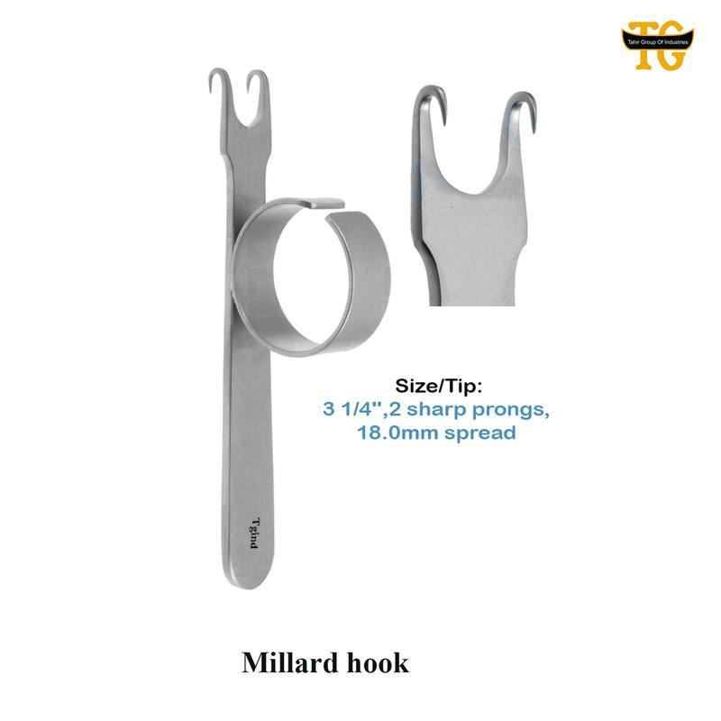 Millard Hook, surgical instruments, TGI's own catalog photograph