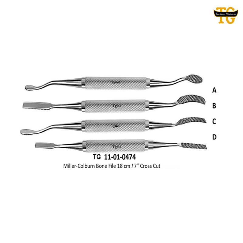 Miller-Colburn Bone File Cross Cut, orthopedic instruments, TGI's own catalog photograph