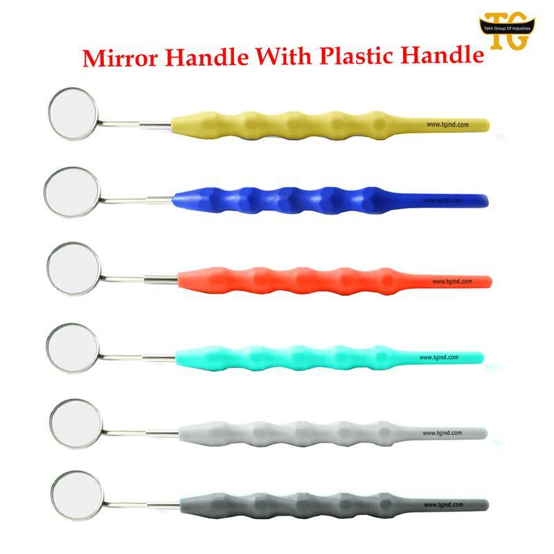 Mirror Handle With Plastic Handle, dental instruments, TGI's own catalog photograph