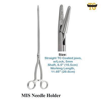 MIS Needle Holder, surgical instruments, TGI's own catalog photograph