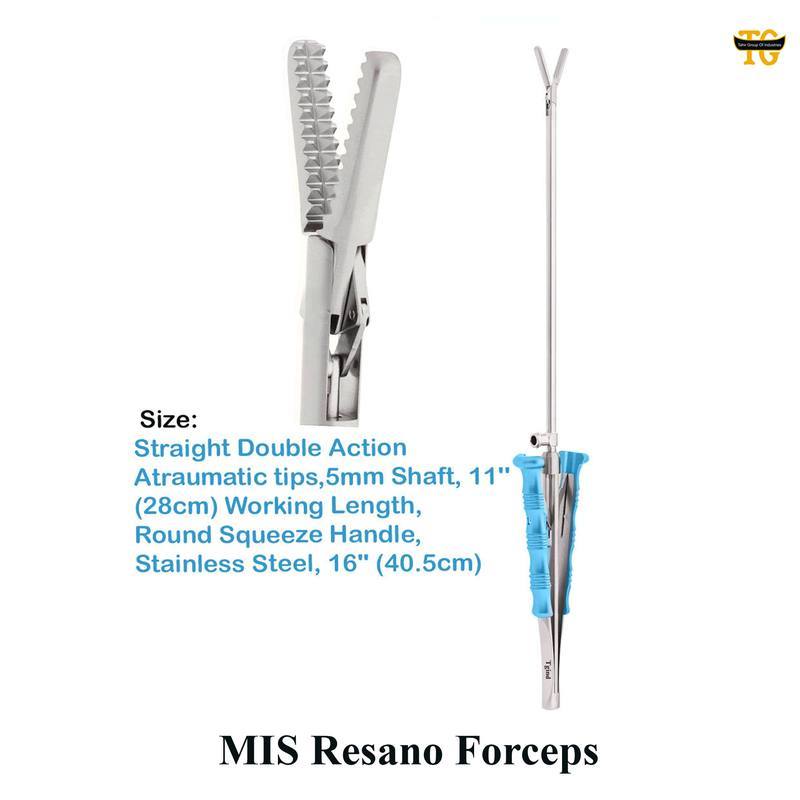 MIS Resano Forceps, surgical instruments, TGI's own catalog photograph