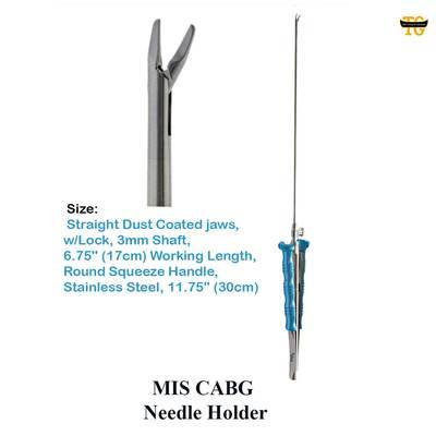 MIS Needle Holder, surgical instruments, TGI's own catalog photograph