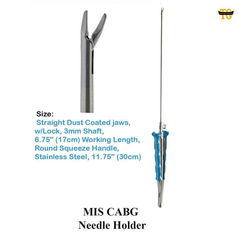 MIS Needle Holder, surgical instruments, TGI's own catalog photograph