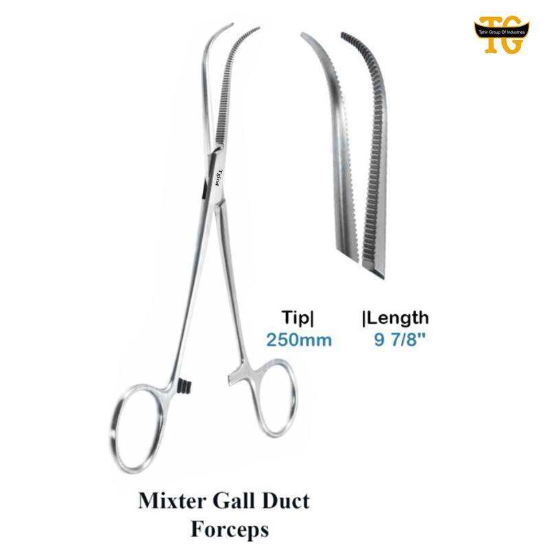 Mixter Gall Duct Forceps, surgical instruments, TGI's own catalog photograph