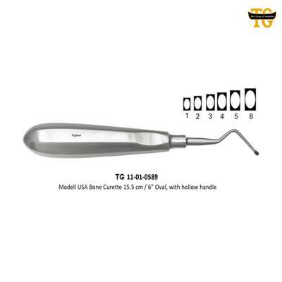 Modell USA Bone Curette, orthopedic instruments, TGI's own catalog photograph