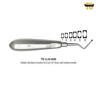 Model USA Bone Curette, orthopedic instruments, TGI's own catalog photograph