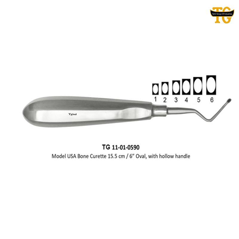 Model USA Bone Curette, orthopedic instruments, TGI's own catalog photograph