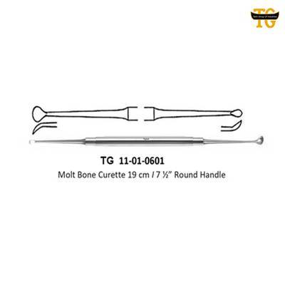 Molt Bone Curette, orthopedic instruments, TGI's own catalog photograph