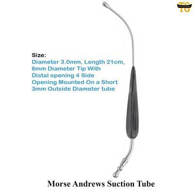 Morse Suction Tube, surgical instruments, TGI's own catalog photograph