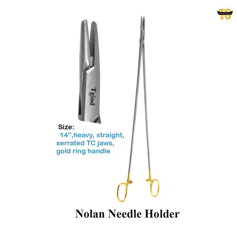 Nolan Needle Holder, surgical instruments, TGI's own catalog photograph