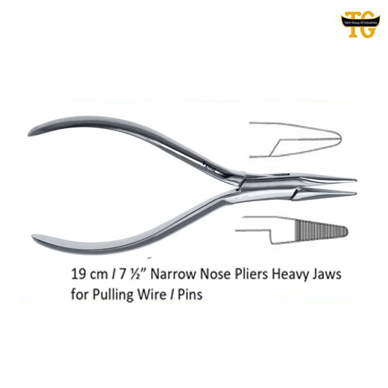 Narrow Nose Plier, orthopedic instruments, TGI's own catalog photograph
