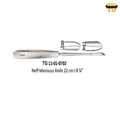 Neff Meniscus Knife, orthopedic instruments, TGI's own catalog photograph