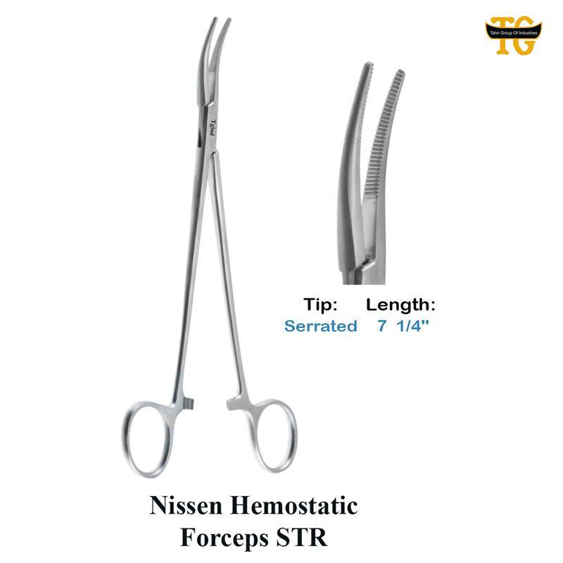 Nissen Hemostatic Forceps, surgical instruments, TGI's own catalog photograph