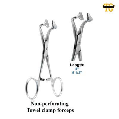 Non Perforating Towel Forceps, TGI's own catalogue photograph