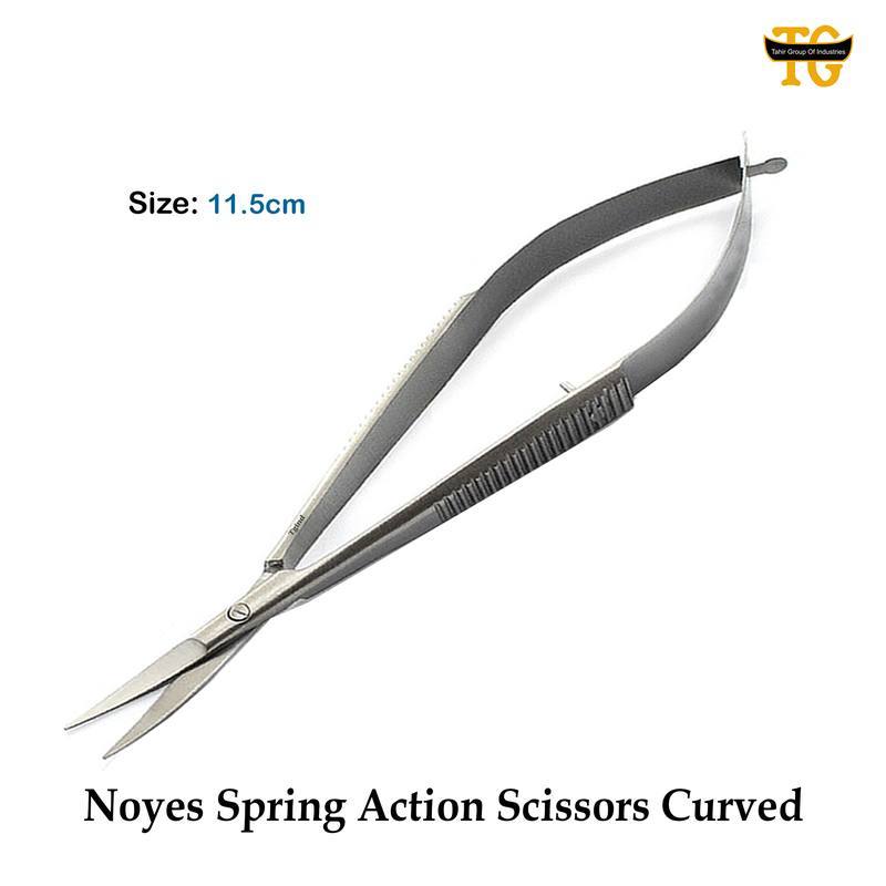 Noyes Spring Action Cvd Scissors, surgical instruments, TGI's own catalog photograph