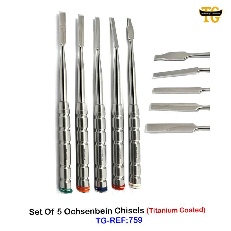 Ochsenbein Chisel Set, dental instruments, TGI's own catalog photograph