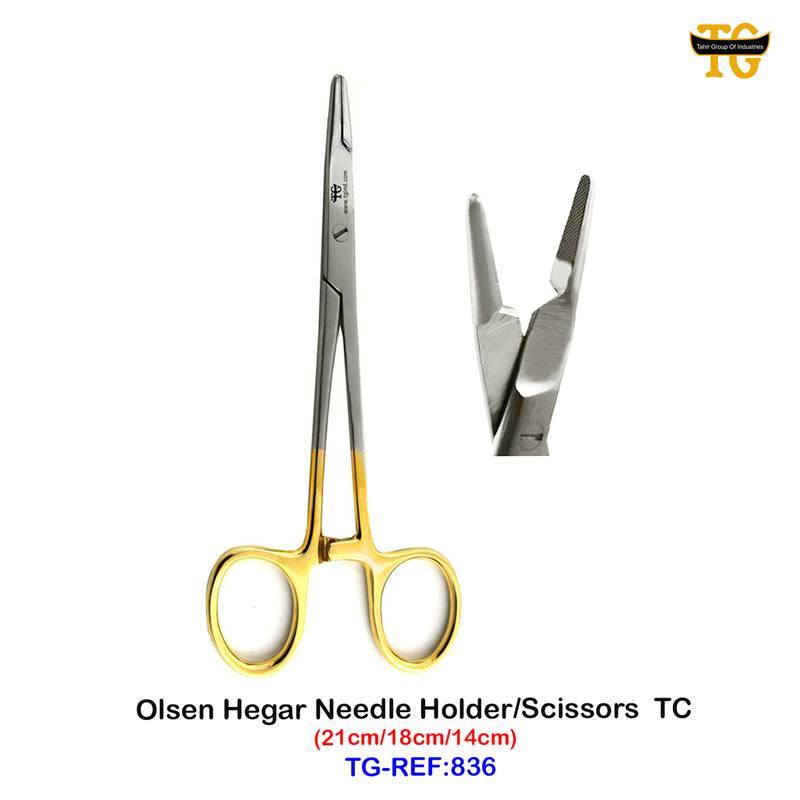 Olsen Hegar Needle Holder, dental instruments, TGI's own catalog photograph