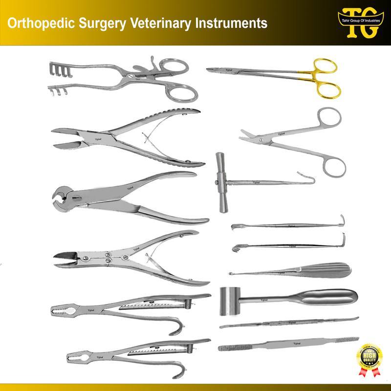 Orthopedic Surgery Veterinary Instruments, orthopedic instruments, TGI's own catalog photograph