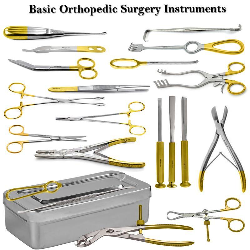 Basic Orthopedic Surgery Instruments, orthopedic instruments, TGI's own catalog photograph