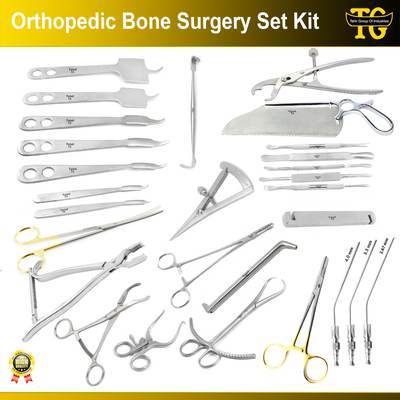 Orthopedic Bone Surgery Set Kit, orthopedic instruments, TGI's own catalog photograph