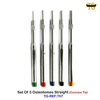 Set Of 5 Osteotomes Straight, TGI's own catalogue photograph