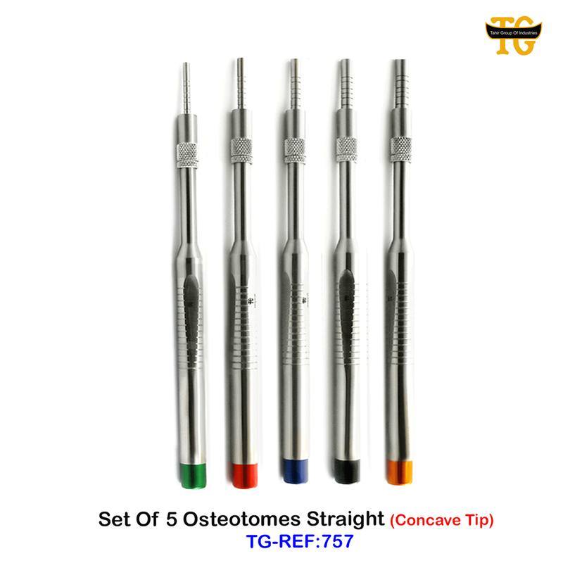 Set Of 5 Osteotomes Straight, TGI's own catalogue photograph