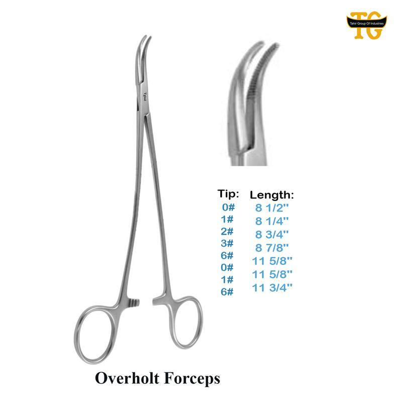 Overholt Forceps, surgical instruments, TGI's own catalog photograph