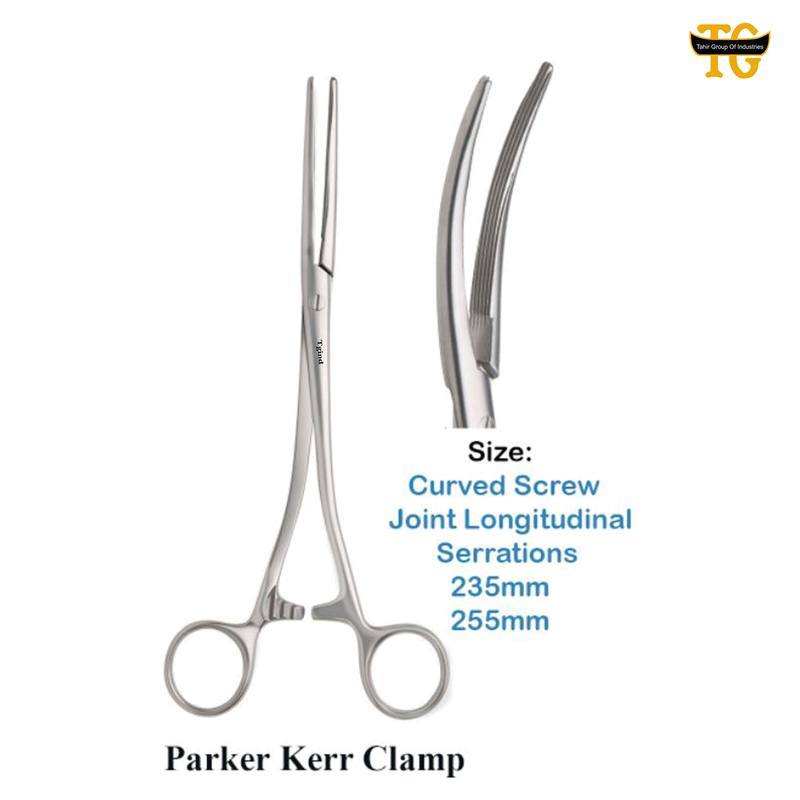 Parker Kerr Clamp, surgical instruments, TGI's own catalog photograph