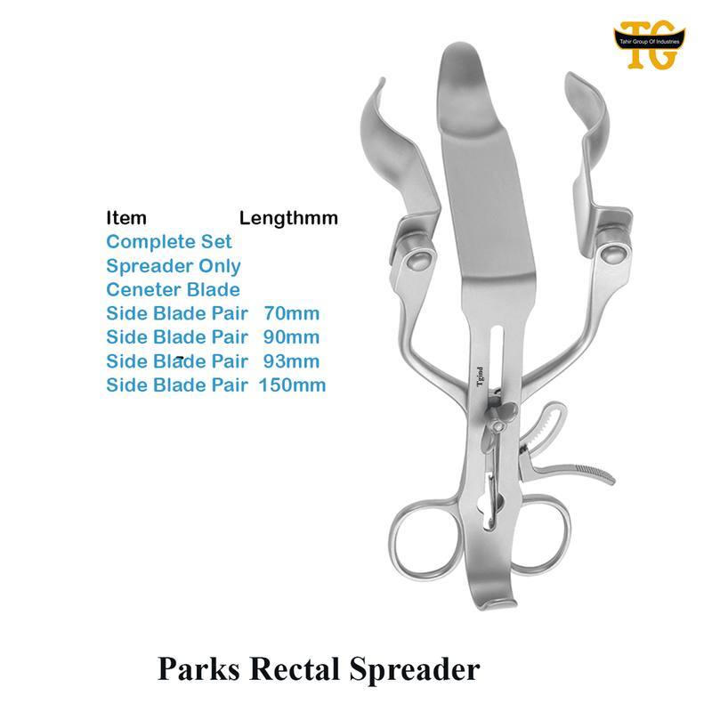 Parks Rectal Retractor, surgical instruments, TGI's own catalog photograph
