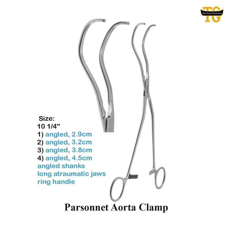 Parssonet Clamp, surgical instruments, TGI's own catalog photograph