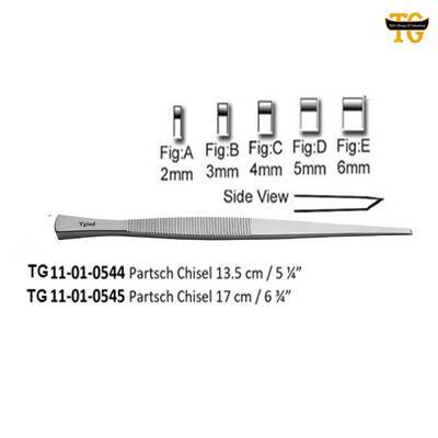 Partsch Chisel, orthopedic instruments, TGI's own catalog photograph