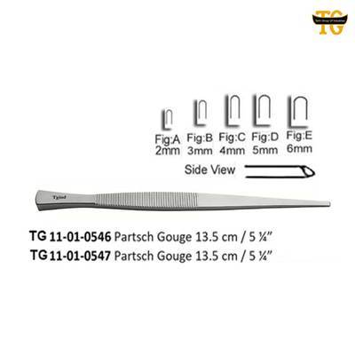 Partsch Gouge, orthopedic instruments, TGI's own catalog photograph