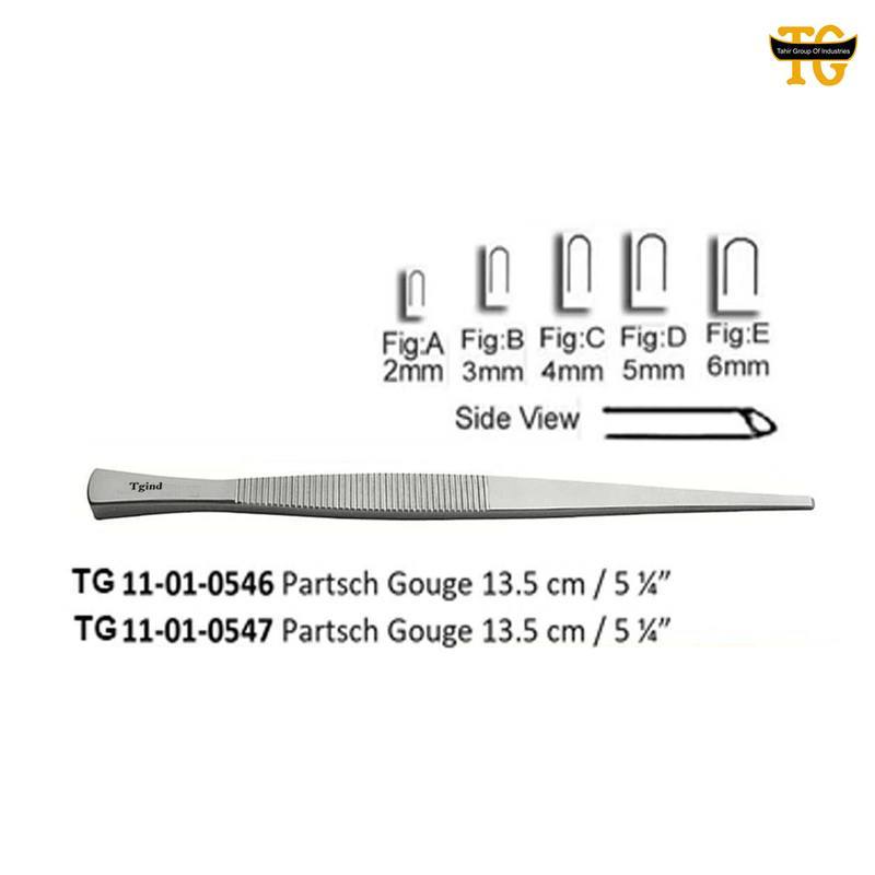 Partsch Gouge, orthopedic instruments, TGI's own catalog photograph