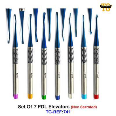 PDL Elevator Set, dental instruments, TGI's own catalog photograph