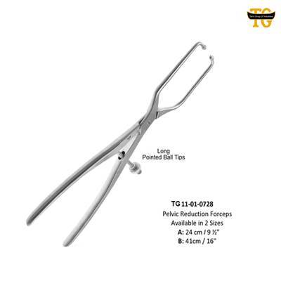 Pelvic Reduction Forceps, orthopedic instruments, TGI's own catalog photograph