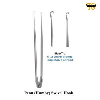 Penn Humby Hook, surgical instruments, TGI's own catalog photograph