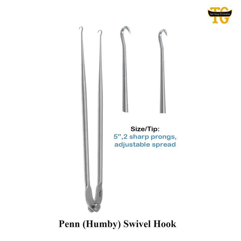Penn Humby Hook, surgical instruments, TGI's own catalog photograph