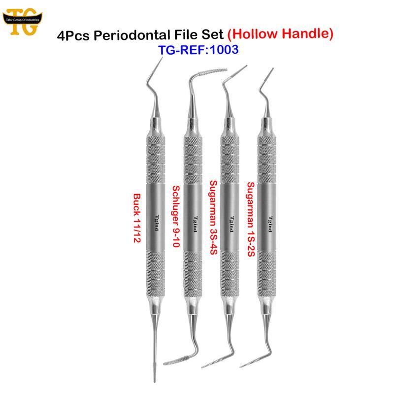 Periodontal Files Set, dental instruments, TGI's own catalog photograph