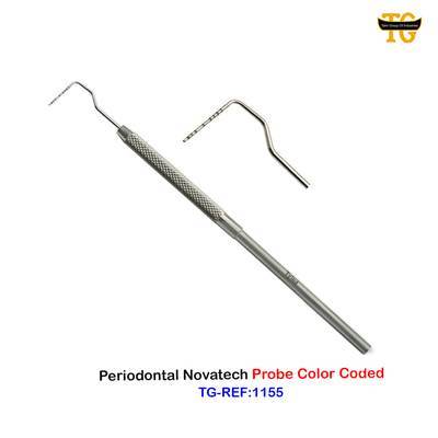 Periodontal Novatech Probe Color Coded, dental instruments, TGI's own catalog photograph