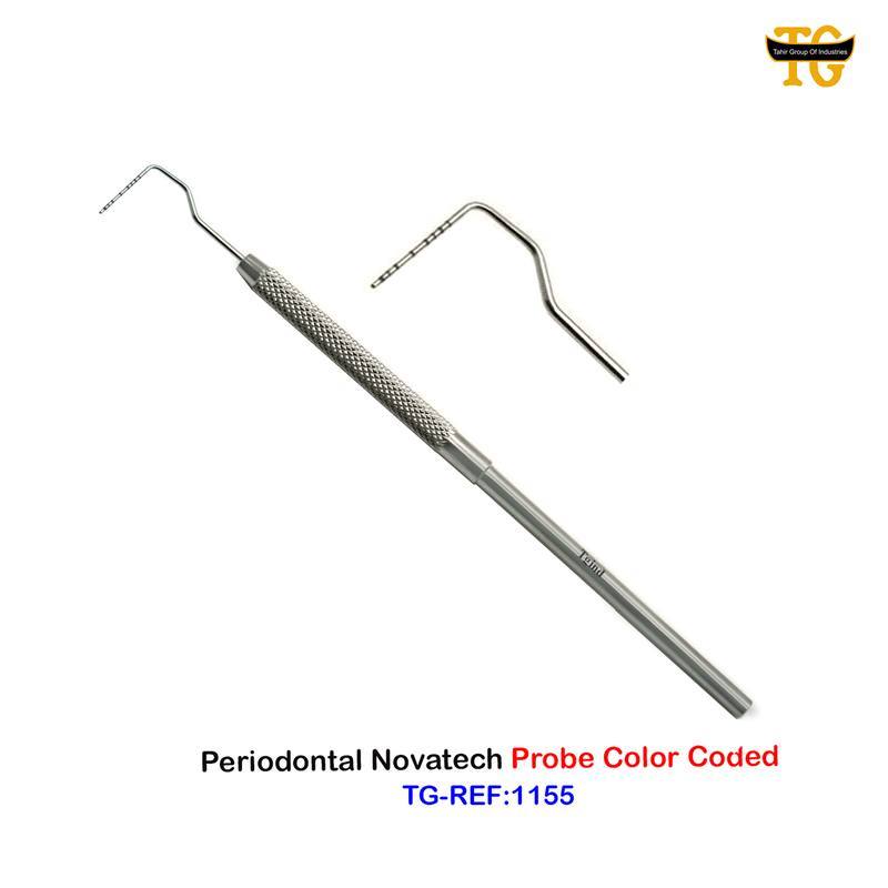 Periodontal Novatech Probe Color Coded, dental instruments, TGI's own catalog photograph