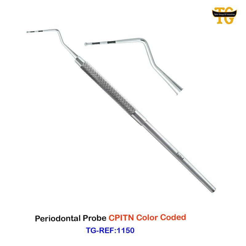 Periodontal Probe CPITN Color Coded, dental instruments, TGI's own catalog photograph