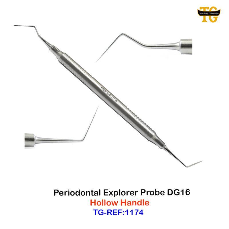 Periodontal Explorer Probe DG16, dental instruments, TGI's own catalog photograph
